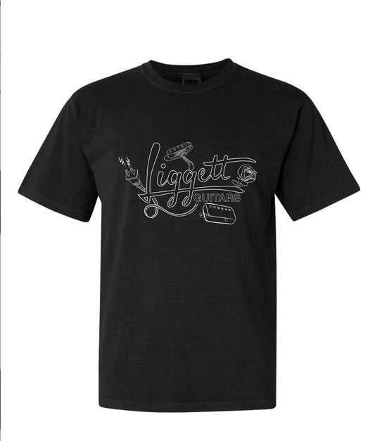 Liggett Guitars Flash Logo Tee - 400 Entries!!!